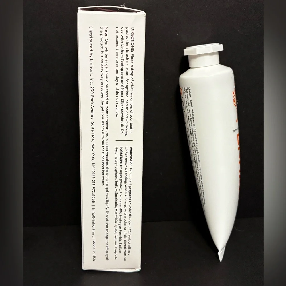 Linhart Tooth Whitener Gel ~ $28 MSRP ~ Full Size ~ 1.7oz  ~ Brand New in Box - Picture 4 of 6